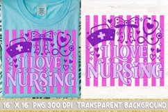 Preppy Striped Nurse PNG, Coquette Nurse Life png. Product Image 1