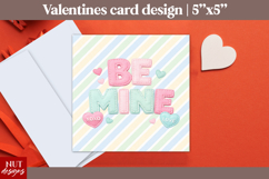 Romantic Valentine Card Be Mine Valentine Card printable Product Image 1