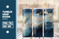 Blue marble tumbler wrap design Product Image 1