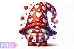 Valentine&#039;s Day Gnome Clipart - Gnome Sublimation PNG Design Product Image 1