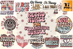 Retro Nurse PNG Bundle 11 Product Image 1