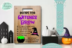 Recipe for Witches Brew SVG I Halloween SVG I Kitchen SVG Product Image 2