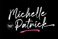 Michelle Patrick - Handwritten Script Font Product Image 1