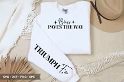 Bliss paves the way - Happiness SVG T-Shirt Design Product Image 1