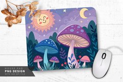 Vibrant Mushroom Forest Mouse Pad PNG Design Product Image 1