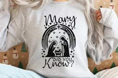 Mary Did You Know Svg, Christian Christmas Svg, Nativity Svg Product Image 2