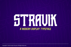 Stravik - Modern Display Font Product Image 1
