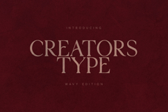 Creators Type Wavy Serif Font Product Image 1