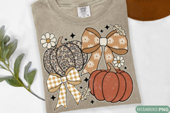 Fall Coquette PNG | Preppy Fall Sublimation and DTF Product Image 1