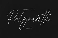 Polymath Script Elegant Handwritten Signature Product Image 1