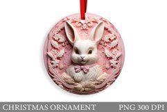 Bunny Christmas Ornament. Winter Christmas Ornament Design Product Image 1
