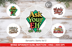 Sarcastic Santa Wind Spinner Product Image 1