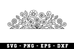 Wildflowers Svg Design | Svg Files for Cricut Product Image 1