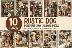 Rustic Dog Junk Journal Pages Product Image 1
