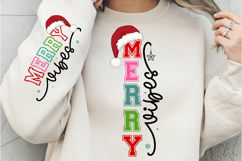 Merry Vibes PNG, Christmas Shirt PNG, Christmas PNG, Xmas Product Image 1