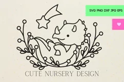 Baby Dinosaur SVG - Dinosaur PNG, Cute Dinosaur Svg Product Image 1