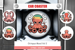 Car Coaster Octopus Mood Product Image 1