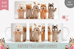 Funny Easter Dogs Design, Easter Animals Mug Sublimation Product Image 1