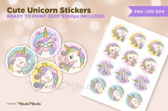 Cute Unicorn Stickers Product Image 1