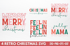 Retro Christmas Tshirt SVG Product Image 1