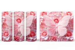 3D Butterfly Tumbler Sublimation. Butterfly Tumbler Design Product Image 2