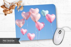 Heart Balloon Pastel Mouse Pad PNG Design Product Image 1