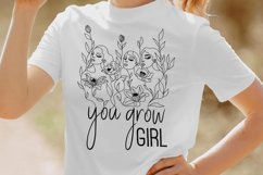 You Grow Girl SVG PNG, Keep Going Keep Growing SVG Product Image 4