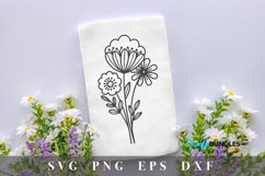 Folk bouquet svg Product Image 3