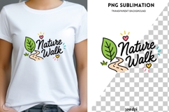Nature Walk PNG | Outdoor Adventure Design | Hiking Trail Product Image 1