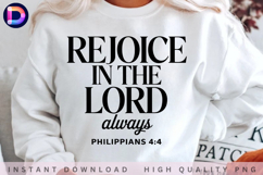 Rejoice in the Lord Always Philippians 4:4 Christian Bible Product Image 2