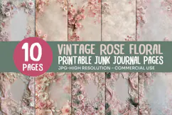 Vintage Blossom Junk Journal Pages Product Image 1