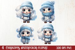 Cute Christmas Kids Clipart Sublimation, Christmas PNG Product Image 2
