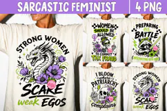 Sarcastic Feminist PNG, Anti Patriarchy Snarky Women Product Image 1