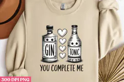 You Complete me PNG, Valentine Sublimation PNG Product Image 2