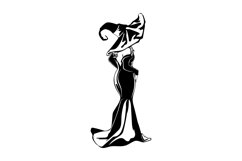 Witch Woman Svg/Png/Jpg/Ai/Vector Woman/Halloween design Svg Product Image 6