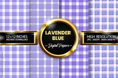 Lavender Blue Gingham Digital Papers 04 Variations Product Image 1