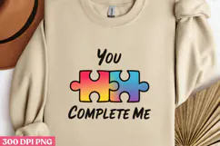 You Complete me PNG ,Valentine Sublimation PNG Product Image 2