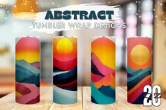 Sunset Tumbler Designs, Nature Landscape Tumbler Template Product Image 1