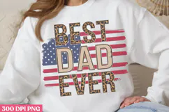Best Dad Ever PNG, Fathers Day Sublimation PNG Product Image 1
