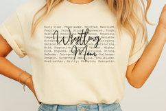 Wrestling Mom words SVG Product Image 1