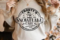 Frosty's Snowflake Cafe SVG, Christmas svg, farmhouse SVG Product Image 2