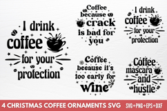 Christmas Coffee Ornaments SVG Product Image 1