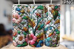 Embroidered Flowers Tumbler Wrap - High Quality 300 Dpi Product Image 1