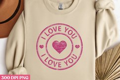 .I Love You PNG, Valentines Day Stamps Clipart PNG Product Image 2
