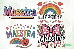 Latina Teacher Sublimation Product Image 1