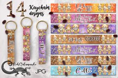 Coffee watercolor gnome | 14 Wristlet &amp; key chain designs Product Image 1