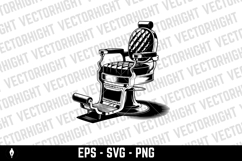Vintage barber chair vector illustration. Perfect for barber Product Image 1
