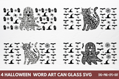 Halloween Round Can glass SVG Product Image 1