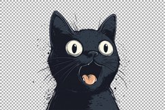 Expressive Black Cat With Excitement Product Image 2
