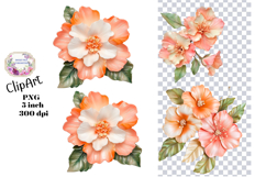 Flowers, Ephemera, PNG, Junk Journal, clipart Product Image 1